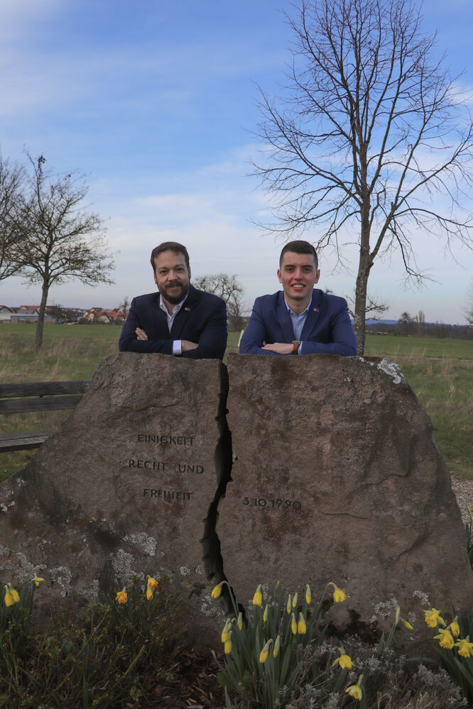 Vorstand SPD Marxzell v.l.n.r. Jon Mavraj und Fabian Weidner
